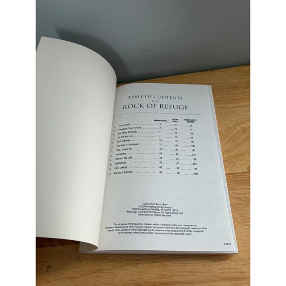 Hosanna! Music Acoustic Worship Rock Of Refuge Songbook For Piano/Vocal/Guitar - Picture 4 of 8